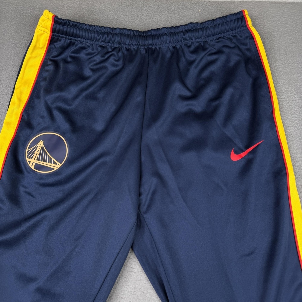 Golden State Warriors Pants Mens XL Blue NBA Basketball Nike City Edition Track - Picture 2 of 16
